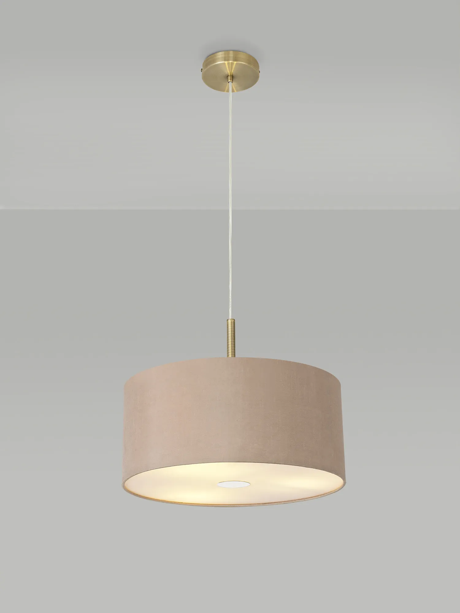 Universal 40cm Frosted Acrylic Diffuser Chrome Centre White D0319  Deco Universal